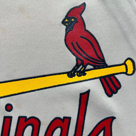 True Vintage St Louis Cardinals Sand Knit Medalist USA Made Baseball Jersey Gray - Picture 5 of 12